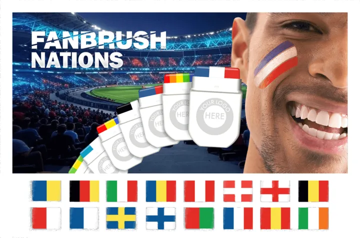 Fanbrush face paint for national teams and international sporting events