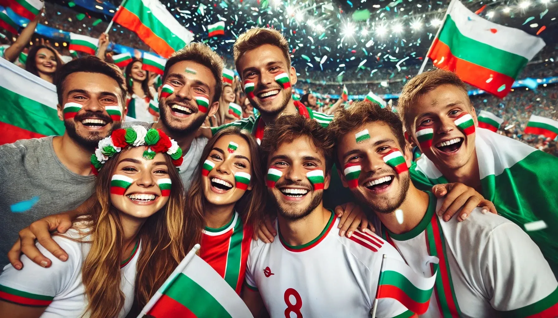 Fan face paint in BULGARIA