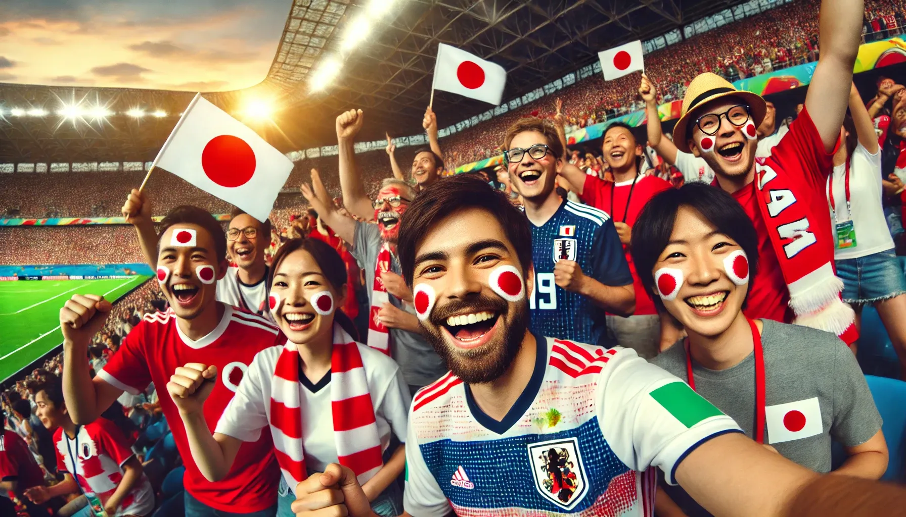 Fan face paint in JAPAN